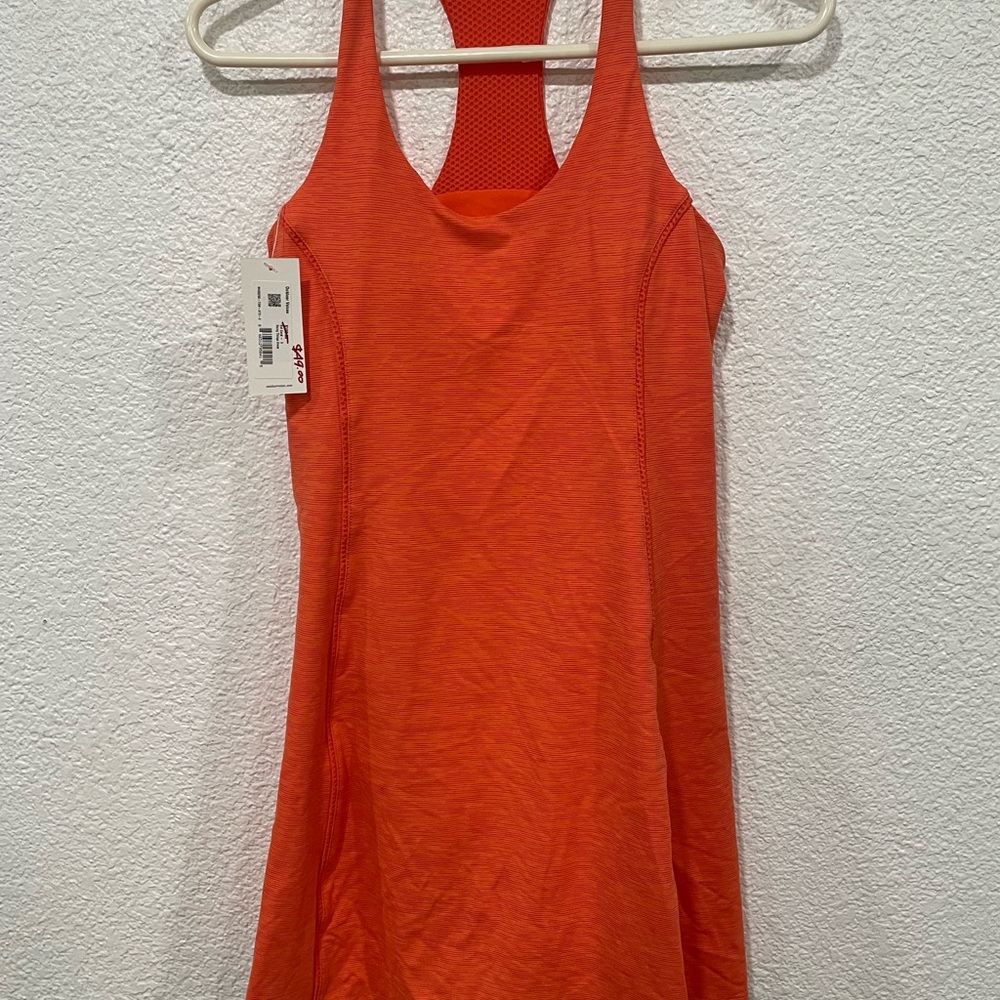 NWT OUTDOOR VOICES Doing Things Active Dress in Hot Coral Size Small